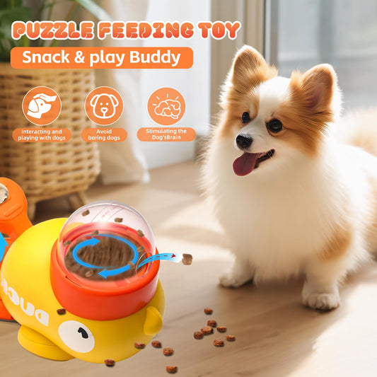 Duck-Shaped Interactive Pet Treat Dispenser – Puzzle Toy for Dogs & Cats