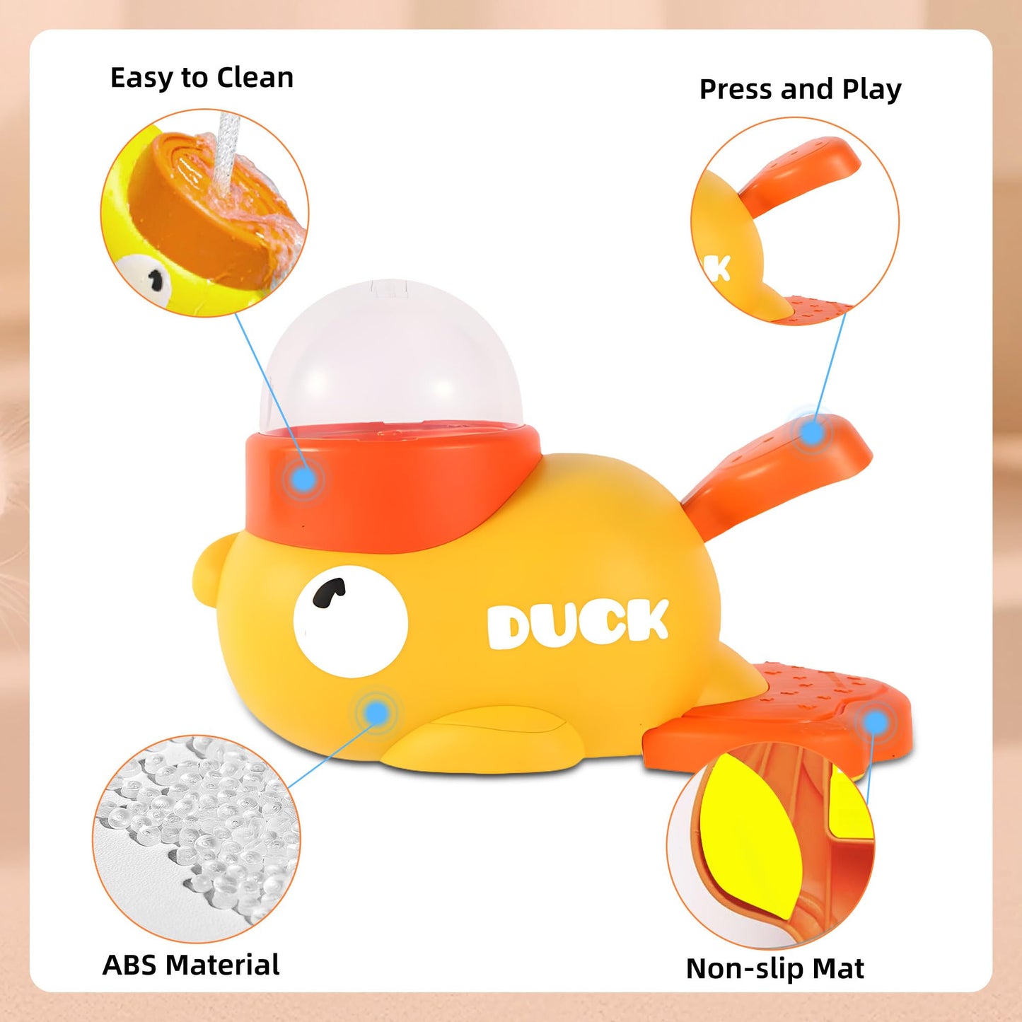 Duck-Shaped Interactive Pet Treat Dispenser – Puzzle Toy for Dogs & Cats