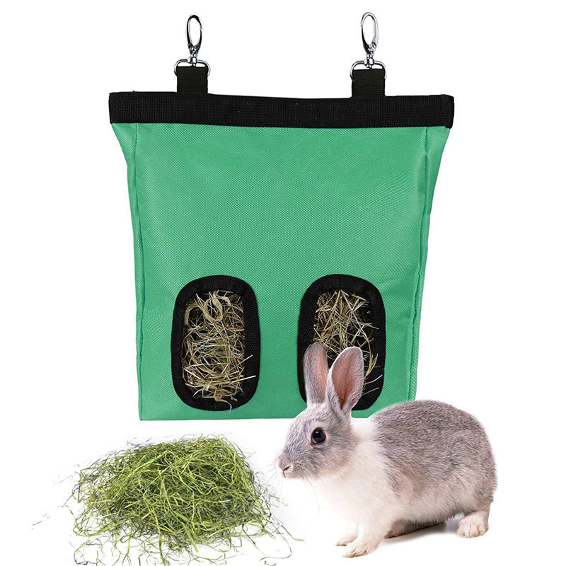 Rabbit Hay Feeder Bag – Hanging Hay Storage for Guinea Pigs & Bunnies