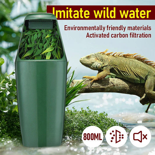 Reptile Water Dispenser – Automatic Drinking Fountain for Lizards & Turtles