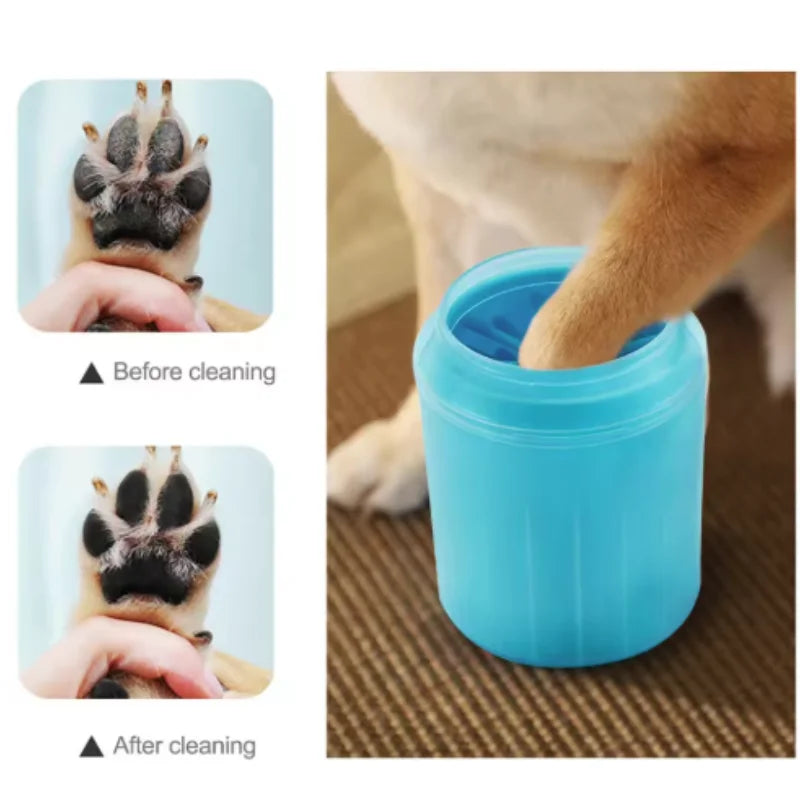 Pet Paw Cleaner Bucket – Portable Silicone Paw Washer for Dogs