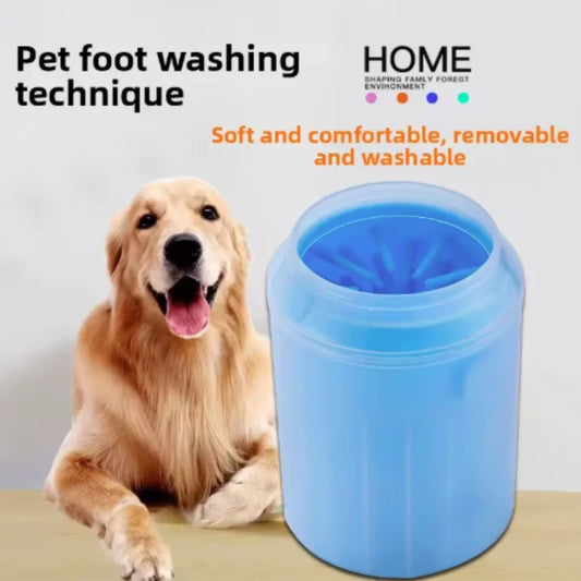 Pet Paw Cleaner Bucket – Portable Silicone Paw Washer for Dogs