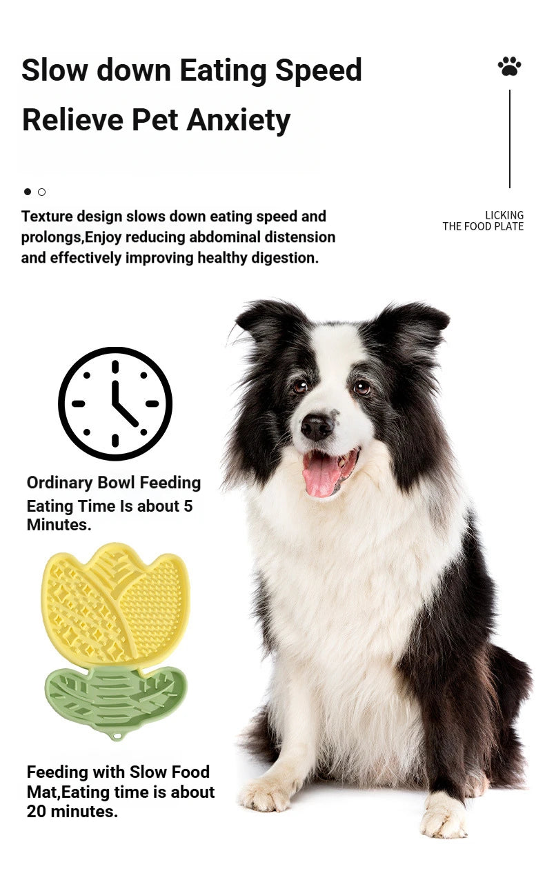 Multi-Function Pet Lick Mat – Non-Slip Slow Feeder for Dogs & Cats