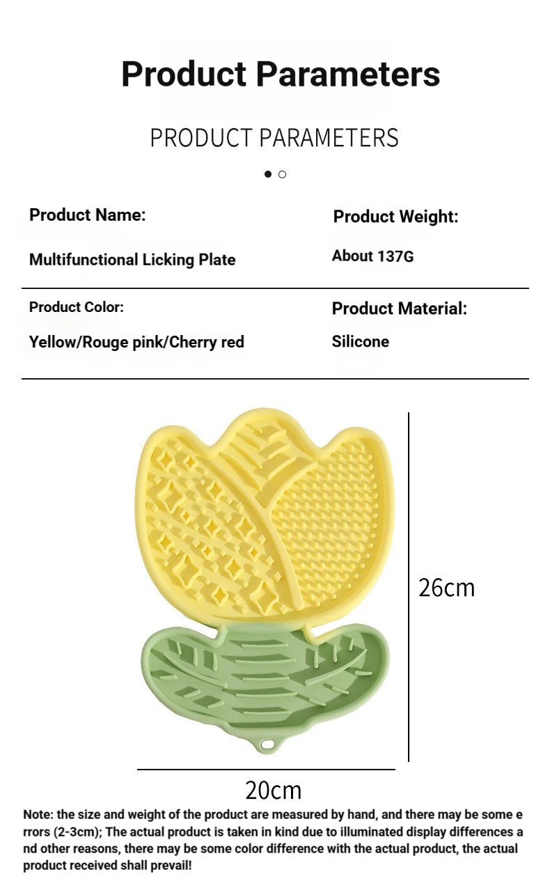 Multi-Function Pet Lick Mat – Non-Slip Slow Feeder for Dogs & Cats
