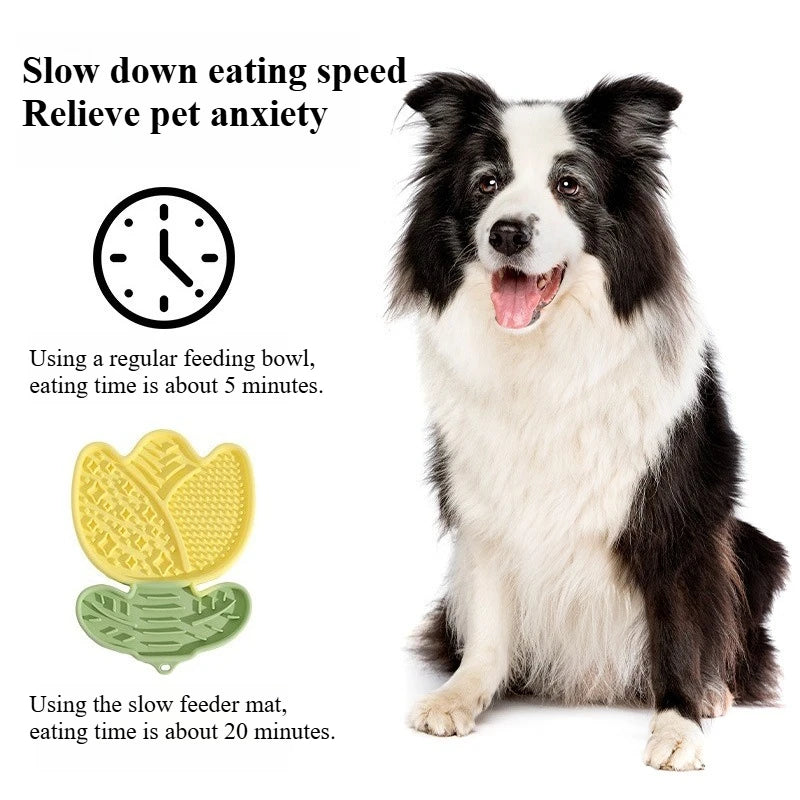 Multi-Function Pet Lick Mat – Non-Slip Slow Feeder for Dogs & Cats