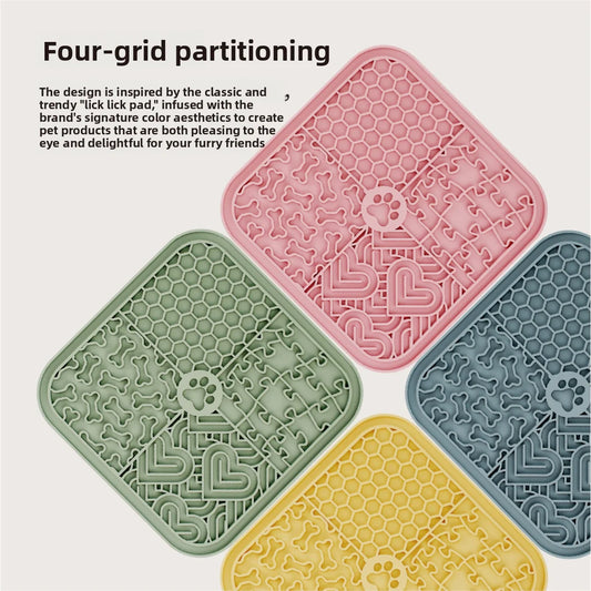 Silicone Dog Lick Mat – Slow Feeding & Anxiety Relief Toy