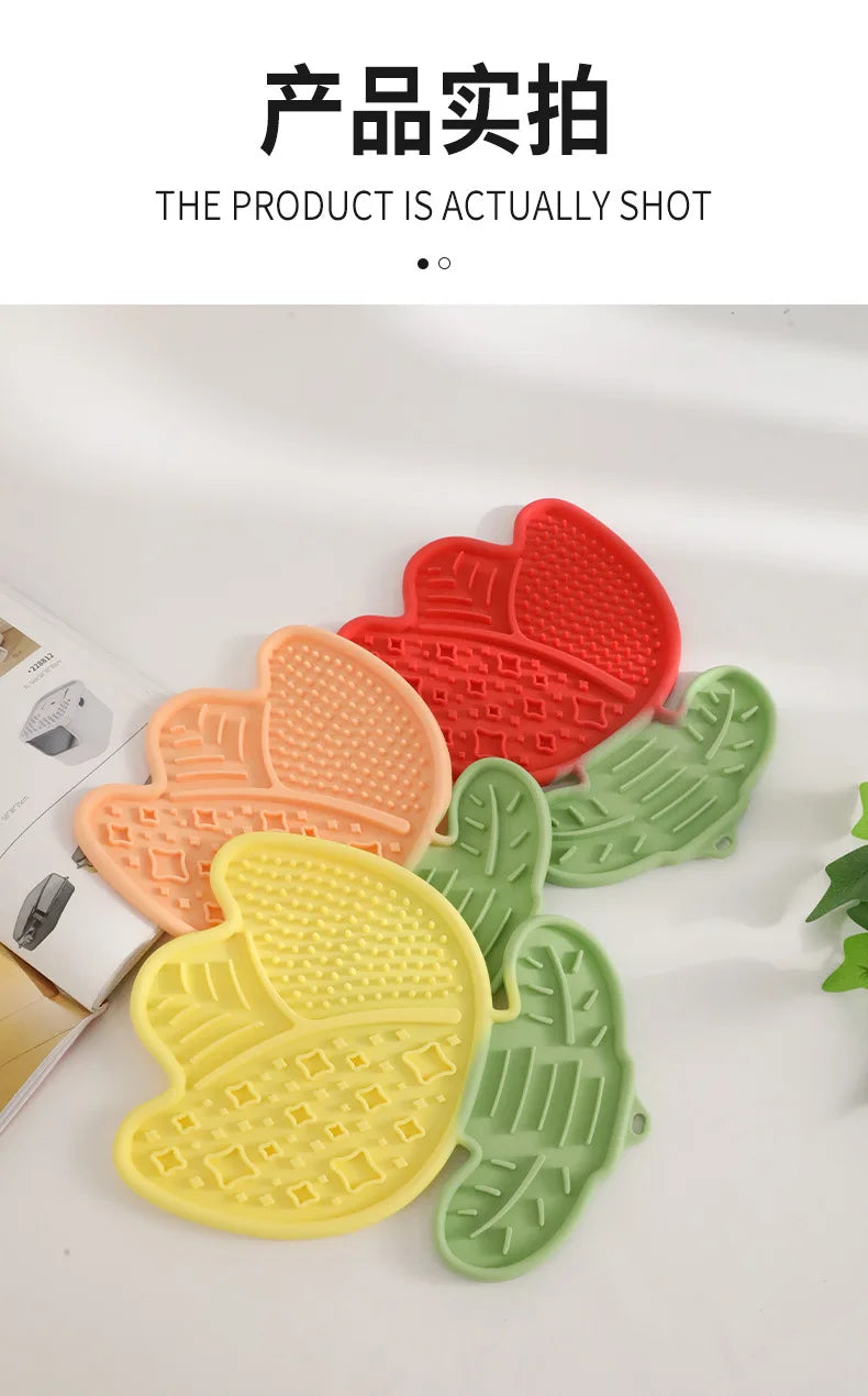 Multi-Function Pet Lick Mat – Non-Slip Slow Feeder for Dogs & Cats