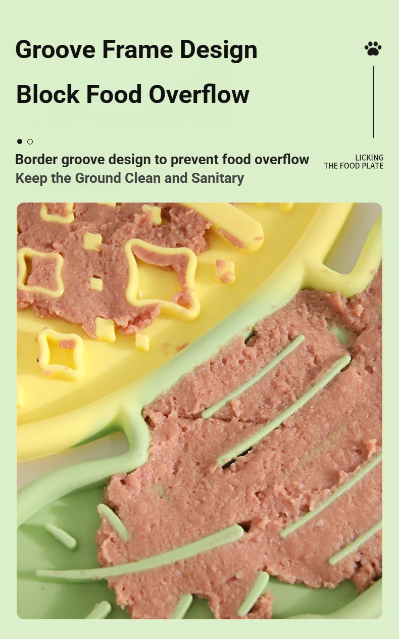 Multi-Function Pet Lick Mat – Non-Slip Slow Feeder for Dogs & Cats