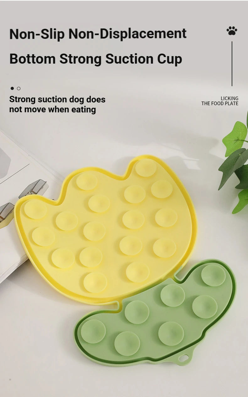 Multi-Function Pet Lick Mat – Non-Slip Slow Feeder for Dogs & Cats