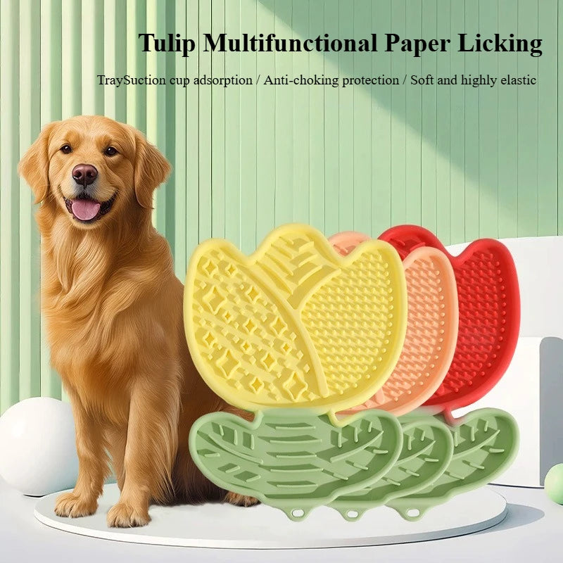 Multi-Function Pet Lick Mat – Non-Slip Slow Feeder for Dogs & Cats