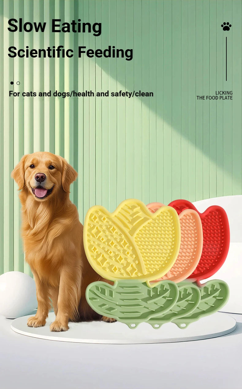 Multi-Function Pet Lick Mat – Non-Slip Slow Feeder for Dogs & Cats
