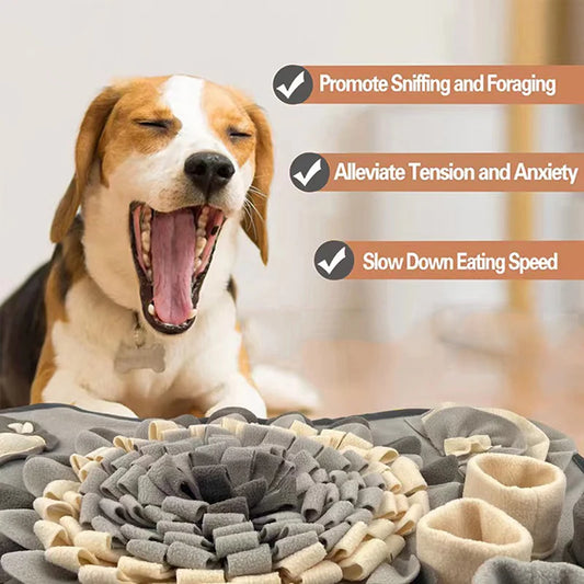 Interactive Dog Snuffle Mat – Foraging Training and Slow Feeding Toy