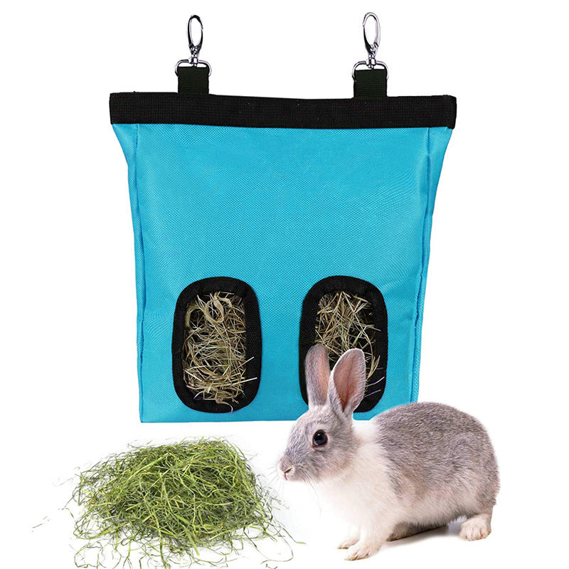 Rabbit Hay Feeder Bag – Hanging Hay Storage for Guinea Pigs & Bunnies