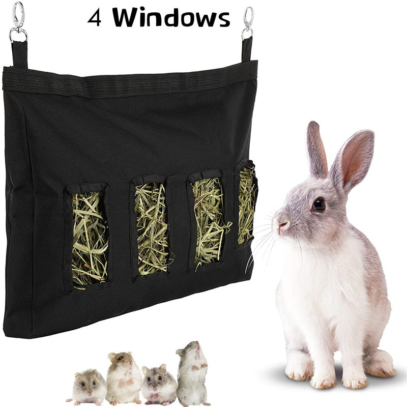 Rabbit Hay Feeder Bag – Hanging Hay Storage for Guinea Pigs & Bunnies